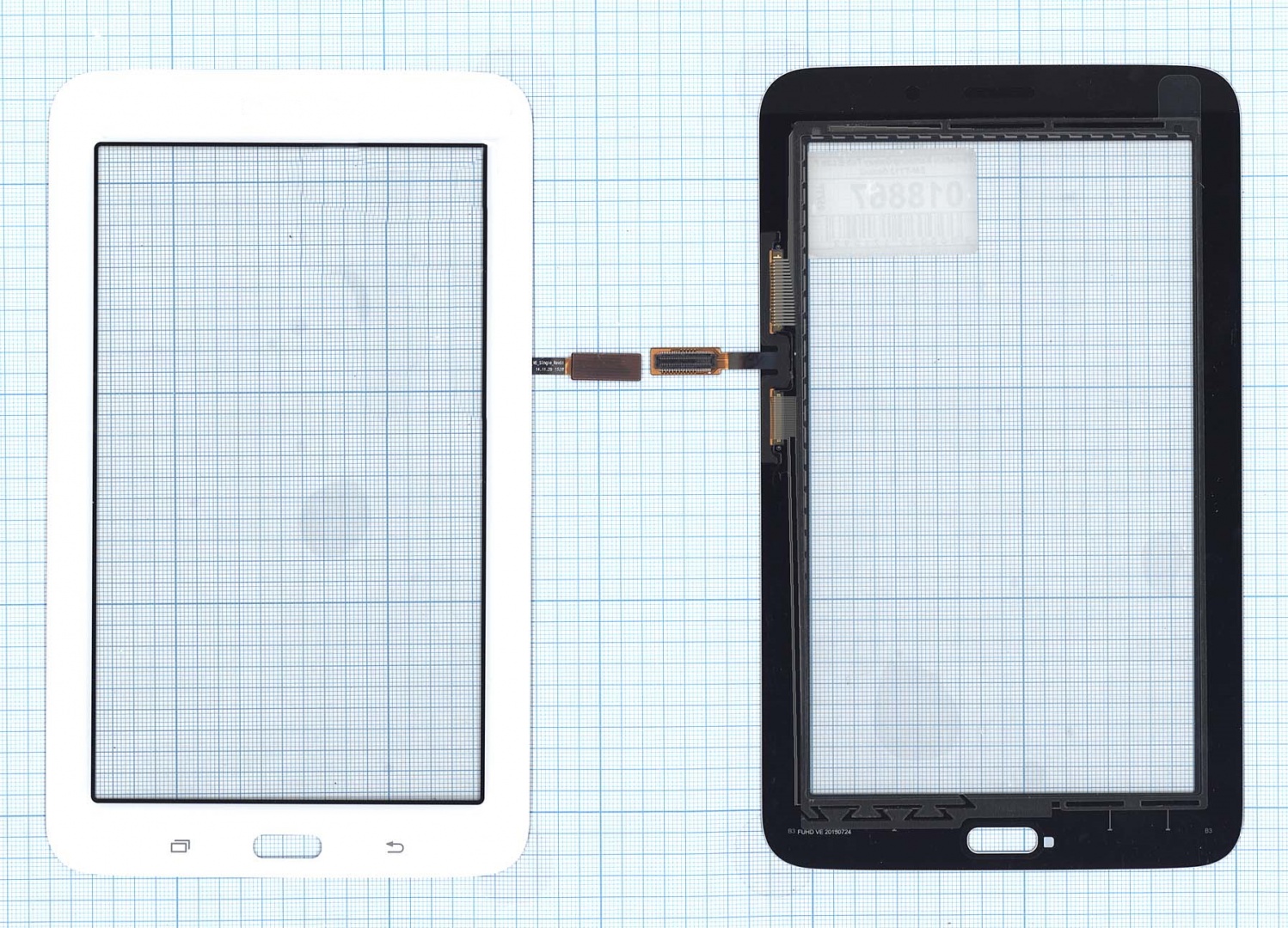 Сенсорное стекло (тачскрин) для Samsung Galaxy Tab 3 Lite 7.0 SM-T113 белое