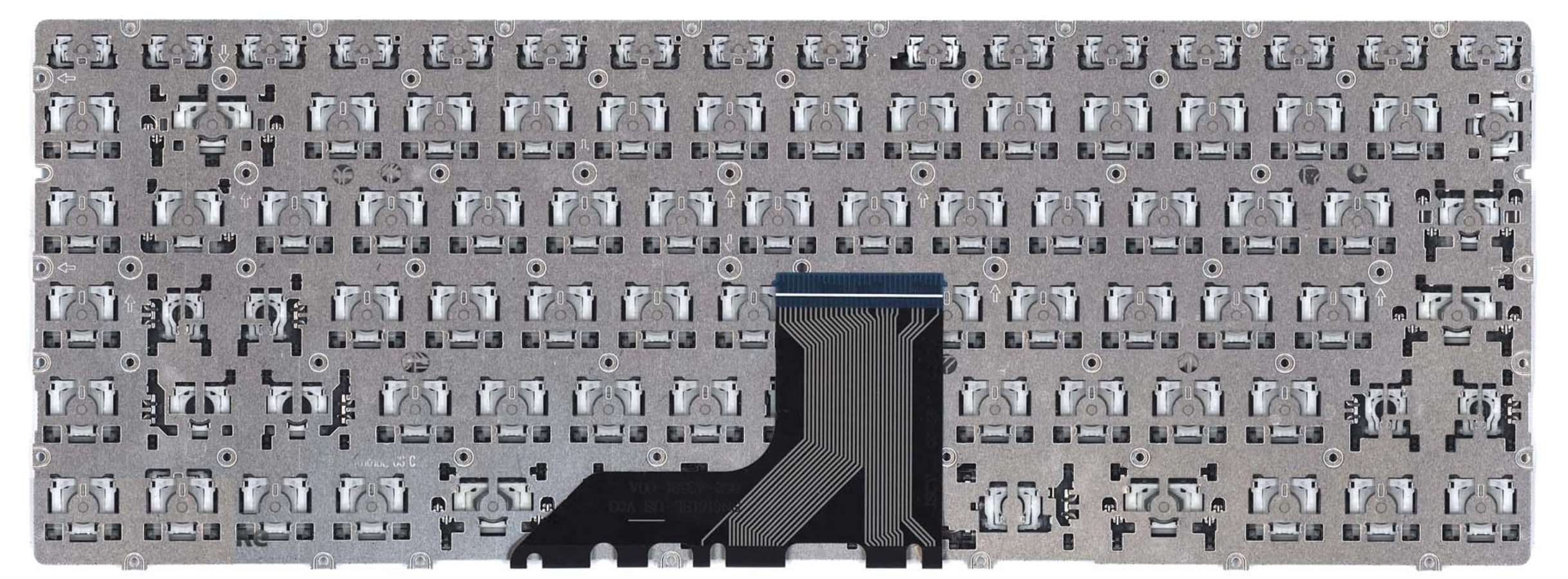 Клавиатура HP Envy 13-AD серебристая, с подсветкой, OEM