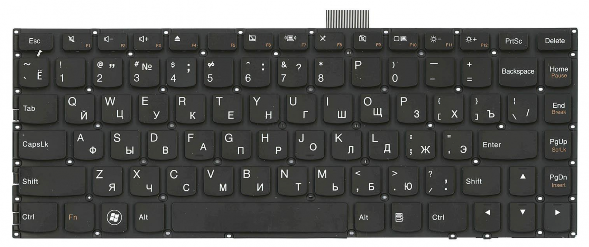 Клавиатура Lenovo IdeaPad U300 без рамки, OEM