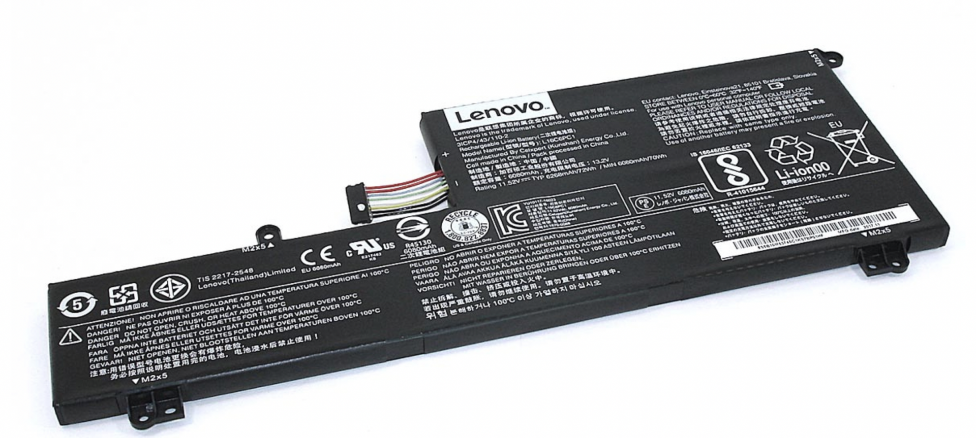 Аккумулятор Lenovo Yoga 720-15IKB 11.52V, 72Wh, Original