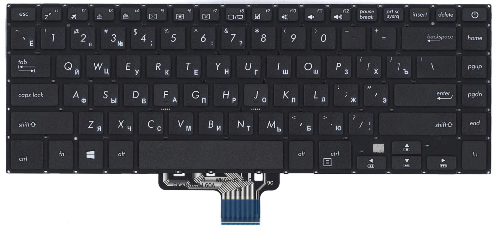 Клавиатура ASUS VivoBook S510 с подсветкой, OEM