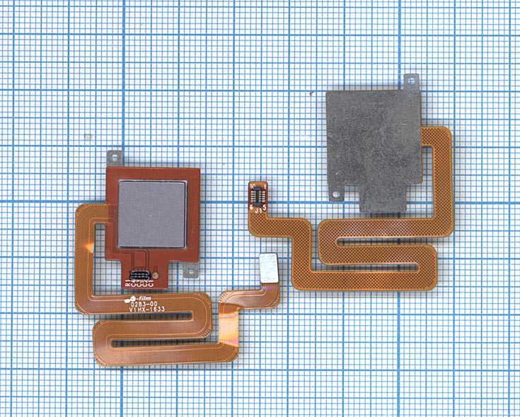 Шлейф со сканером отпечатка пальца для Xiaomi Redmi 4 серый