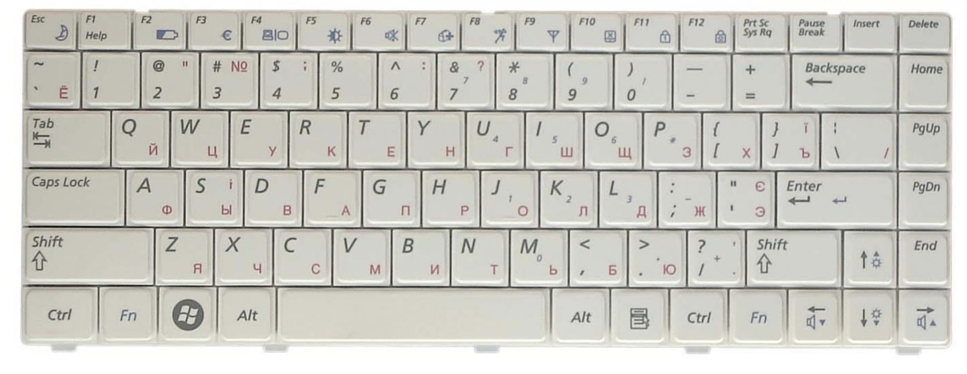 Клавиатура Samsung R463 белая, OEM