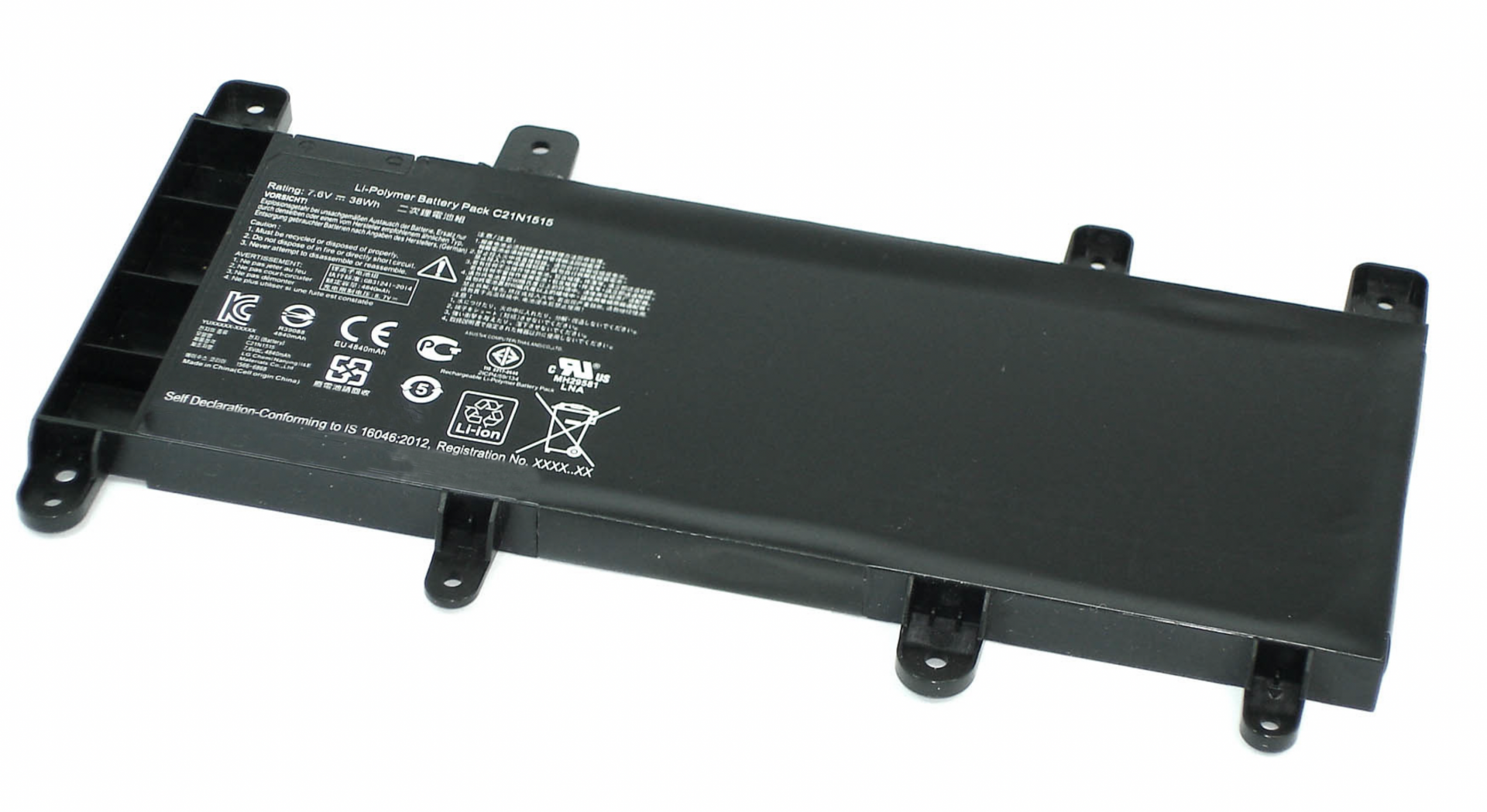 Аккумулятор ASUS X756UQ 7.6V, 38Wh,  Original