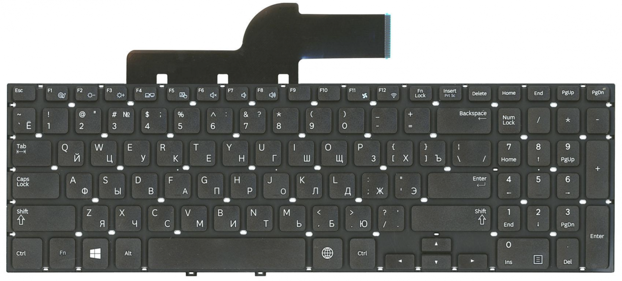 Клавиатура Samsung NP270E5E OEM