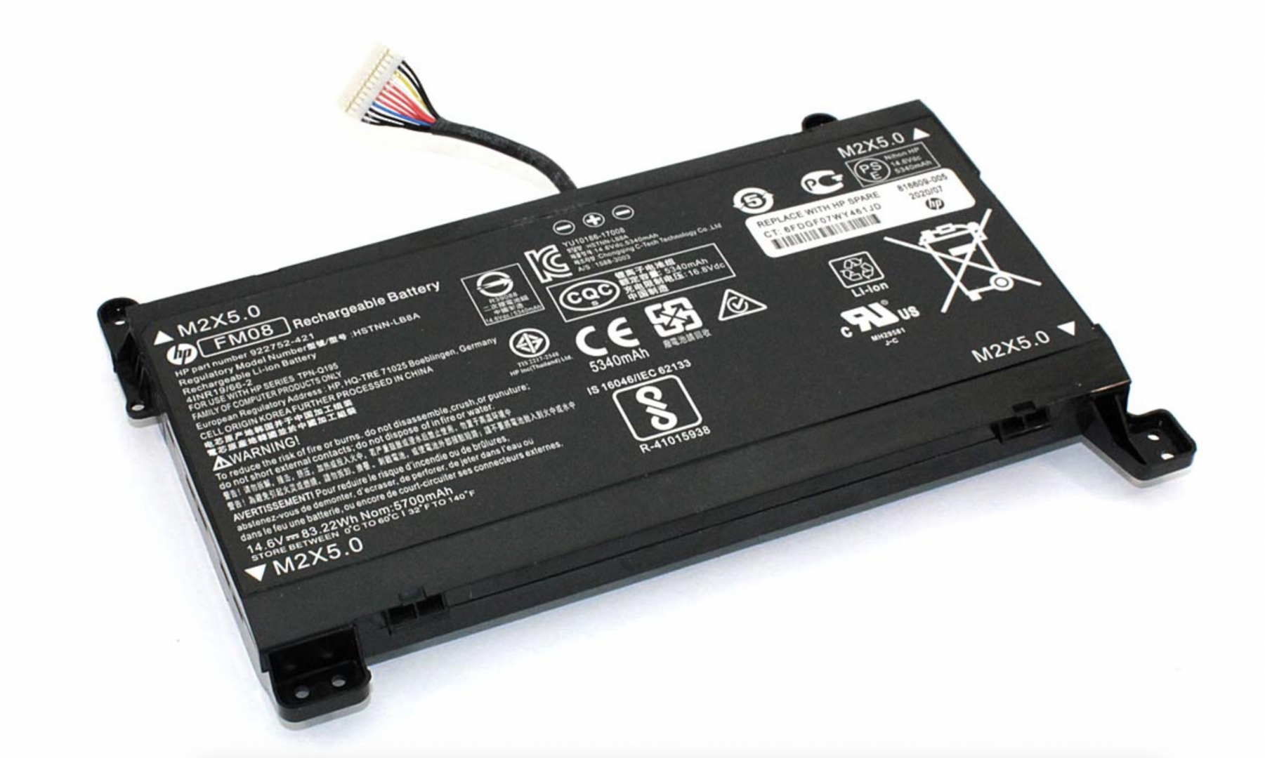 Аккумулятор HP OMEN 17-AN014TX 14.4V, 5700mAh, Original