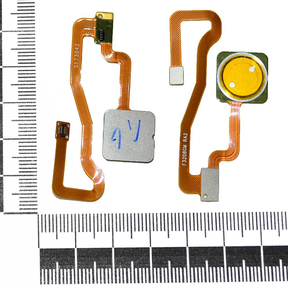 Шлейф Xiaomi Redmi Note 5A Prime + сканер отпечатка пальца золото orig Factory