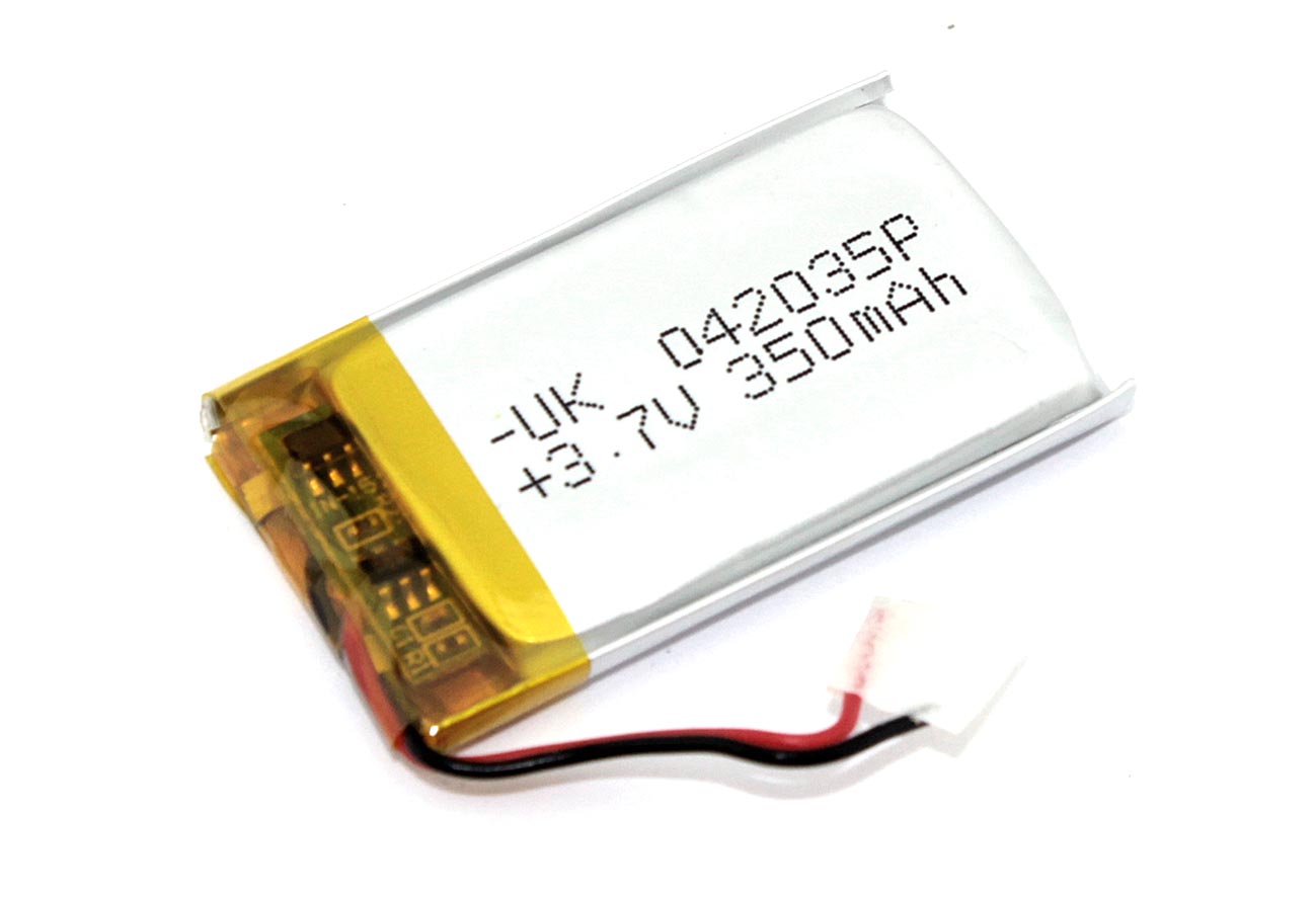 Аккумулятор Li-Pol (батарея) 4*20*35мм 2pin 3.7V/350mAh