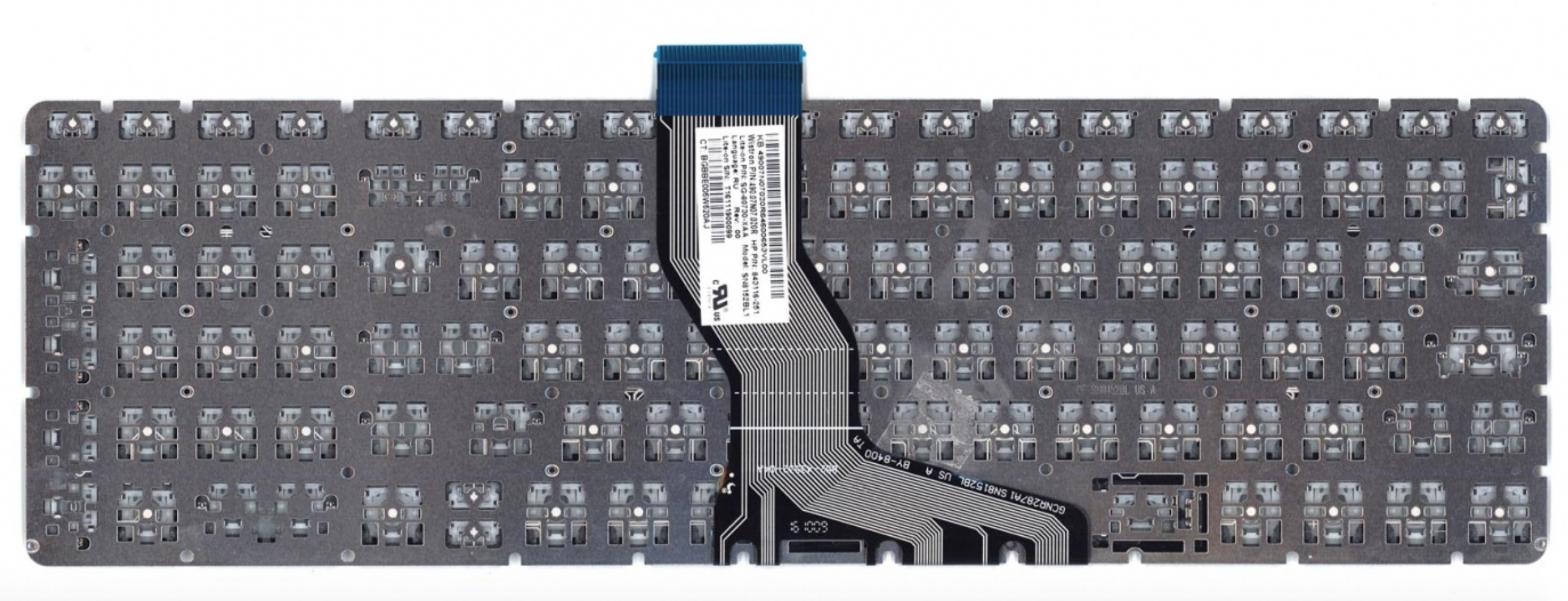 Клавиатура HP Pavilion 17-ab007ur серая с подсветкой, OEM