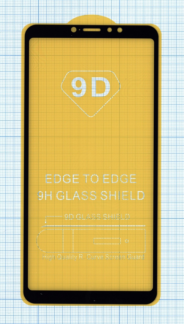 Защитное стекло "Полное покрытие" для Xiaomi Mi Max 3 черное