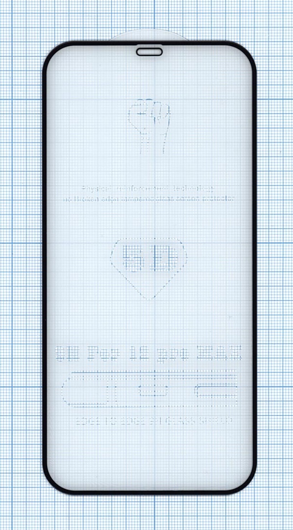 Защитное стекло 5D для Apple iPhone 12 Pro Max черное
