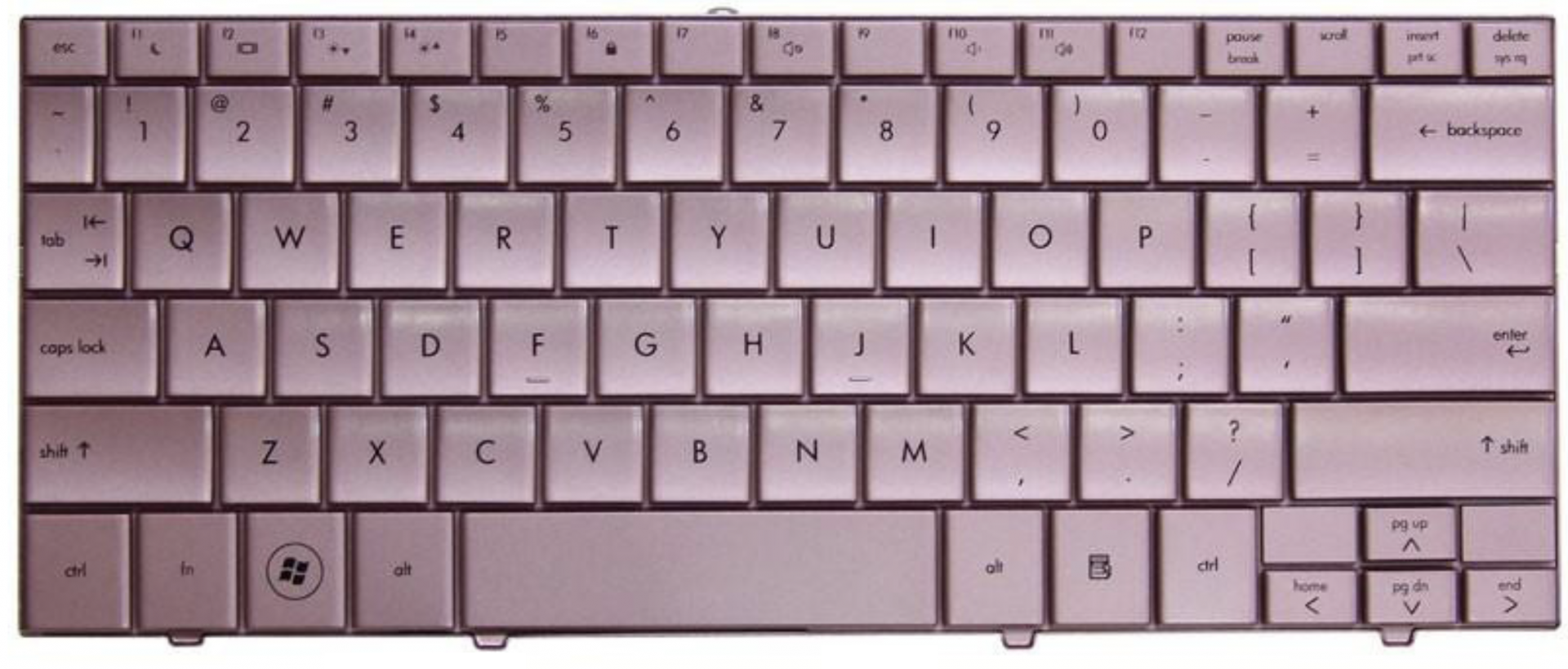 Клавиатура HP Mini 110-1000 розовая, OEM