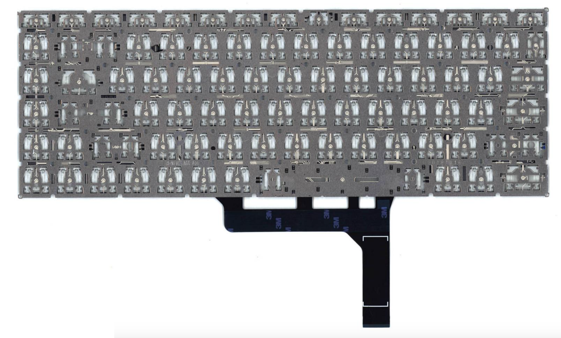 Клавиатура MSI GF63 Thin 9RCX-846XRU серебристая, с подсветкой, OEM