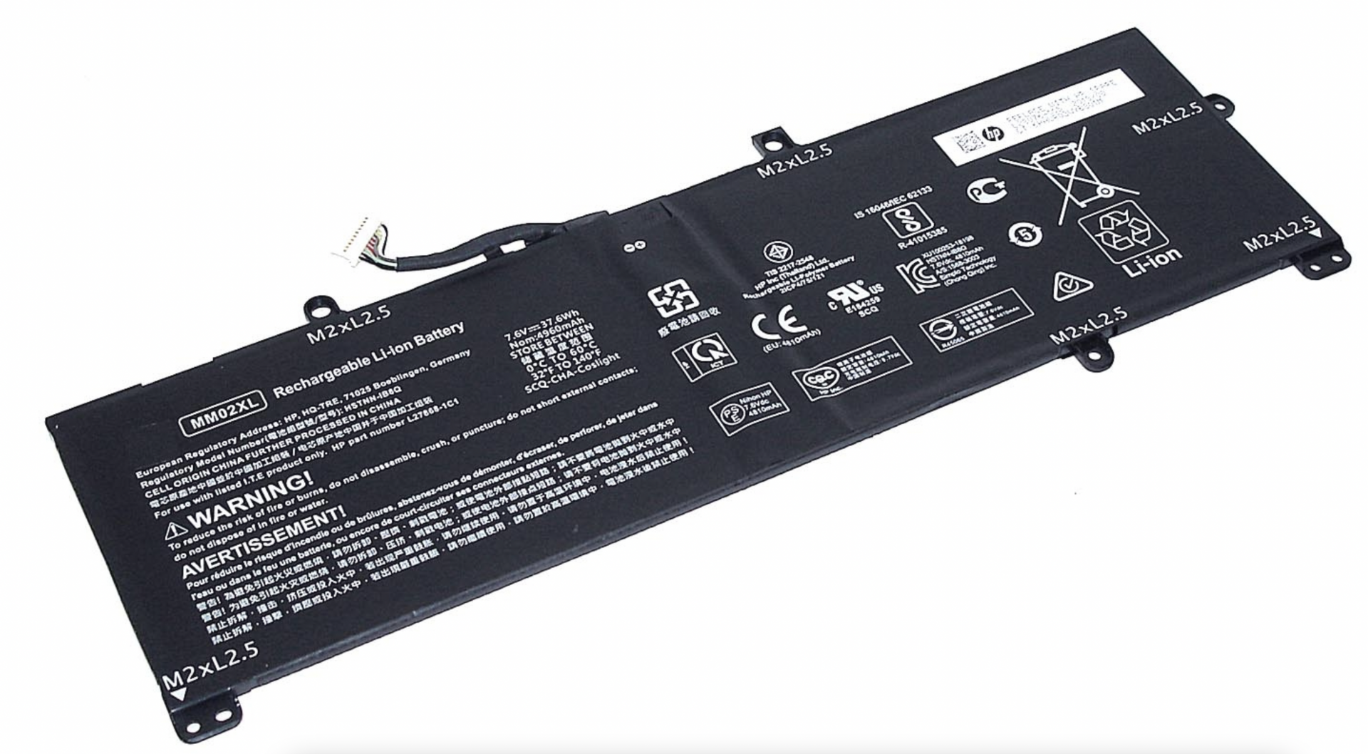 Аккумулятор HP Pavilion 13-an1010ur 7.6V, 37.6Wh, Original