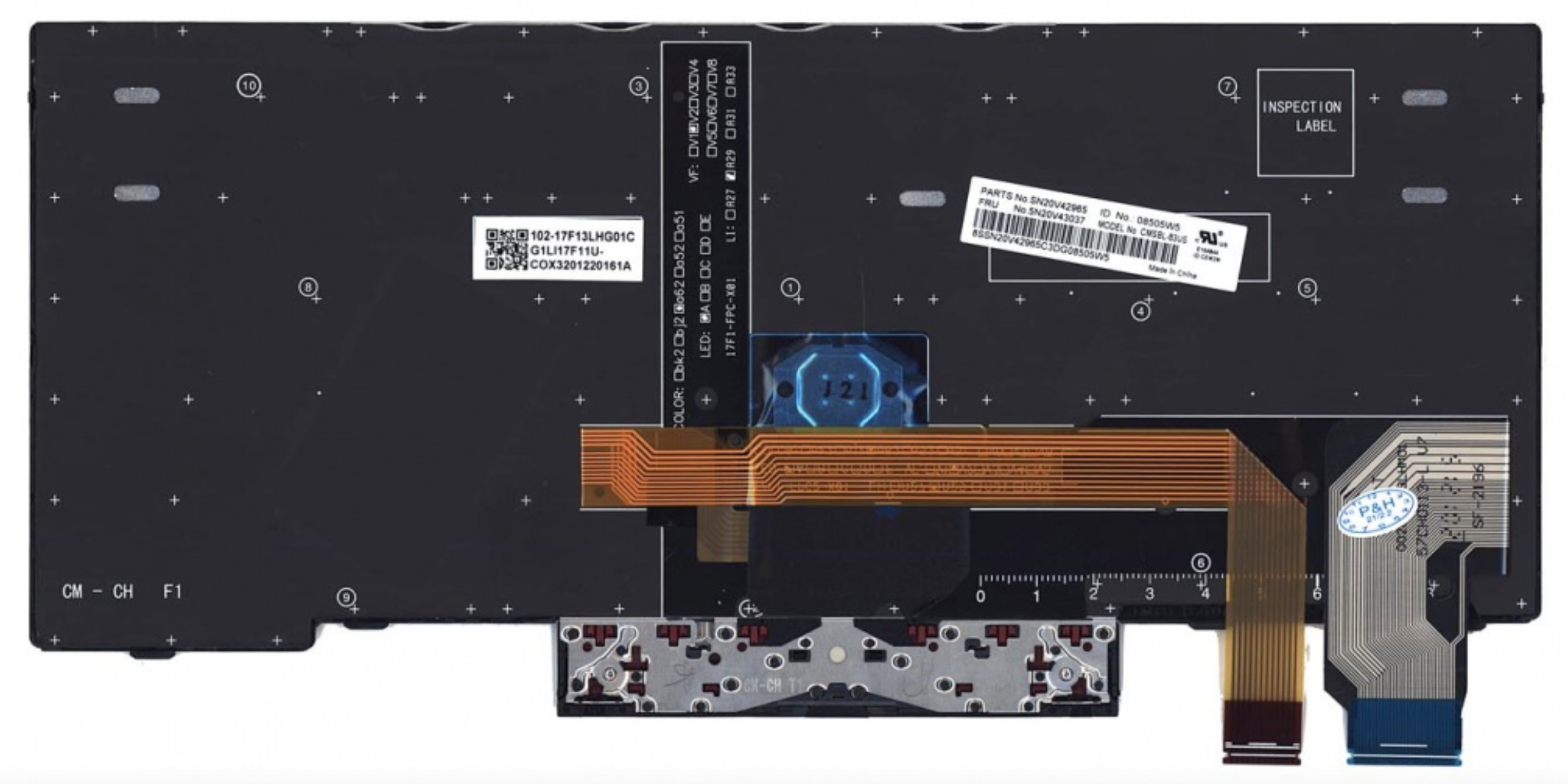 Клавиатура Lenovo ThinkPad X13 Yoga Gen 1 с подсветкой, OEM