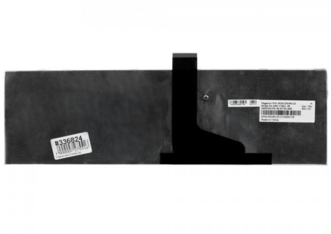 Клавиатура Toshiba Satellite C855D белая, без рамки, OEM