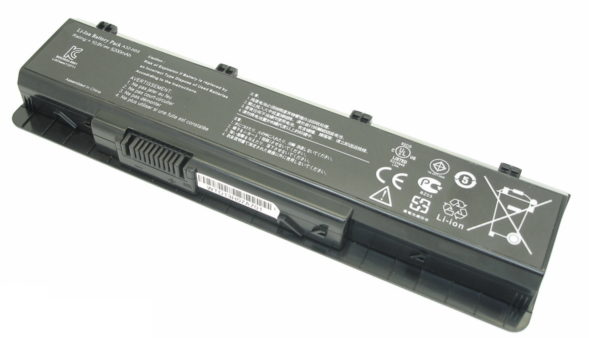 Аккумулятор Asus N55SF 11.1V, 5200mAh, Original