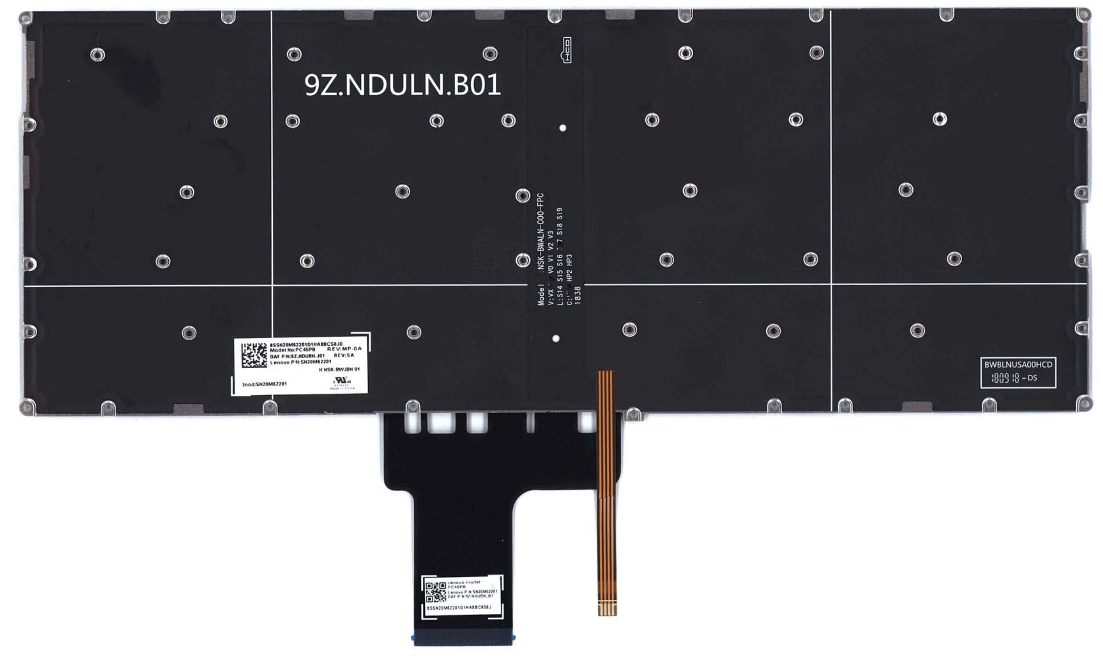 Клавиатура Lenovo Yoga 720-13ISK с подсветкой, OEM