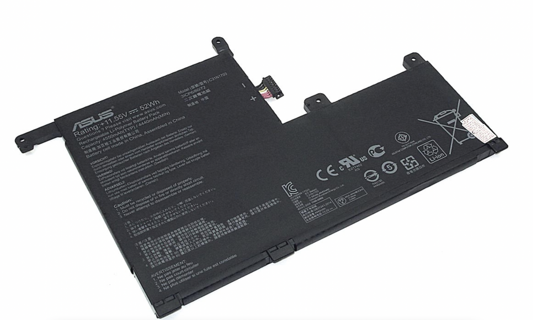 Аккумулятор Asus Zenbook Flip 3 UX561UA 11.55V, 4440mAh, Original