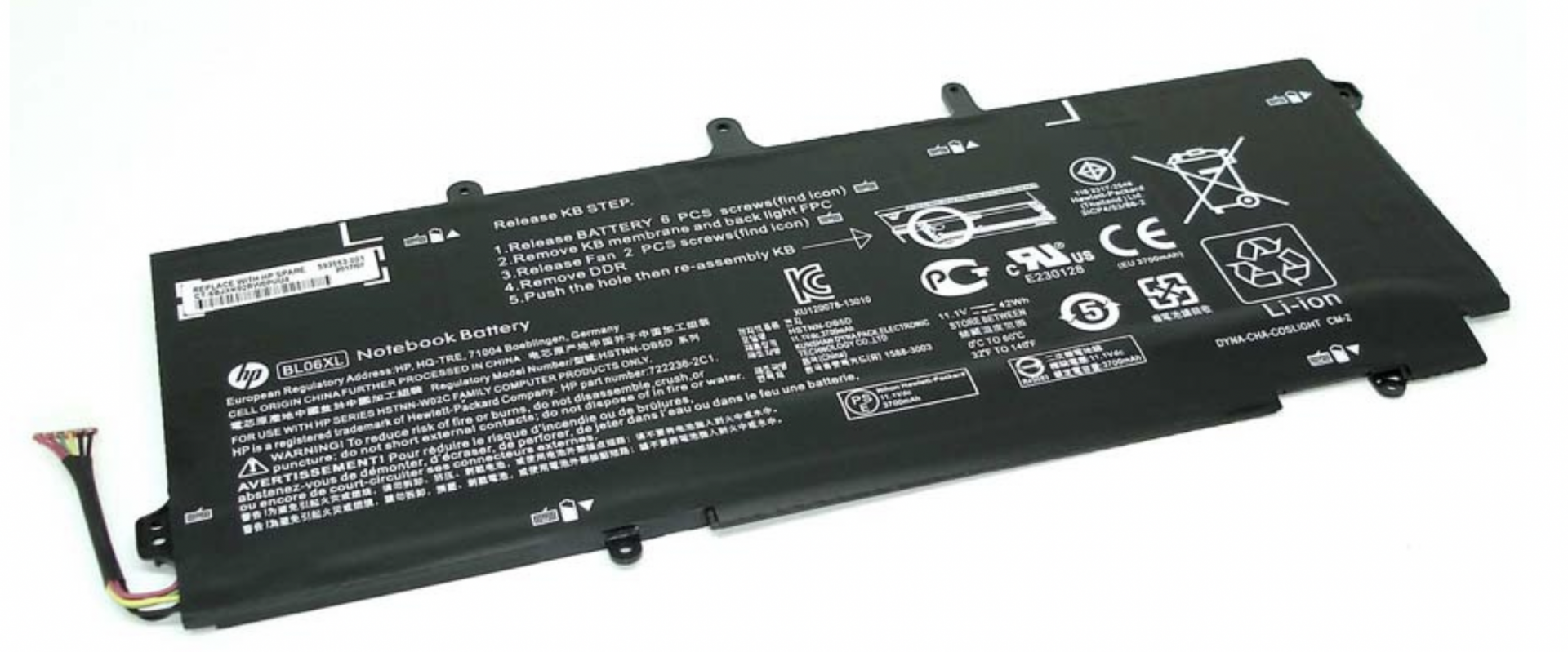 Аккумулятор HP EliteBook 1040 G1 11.1V, 42Wh, Original