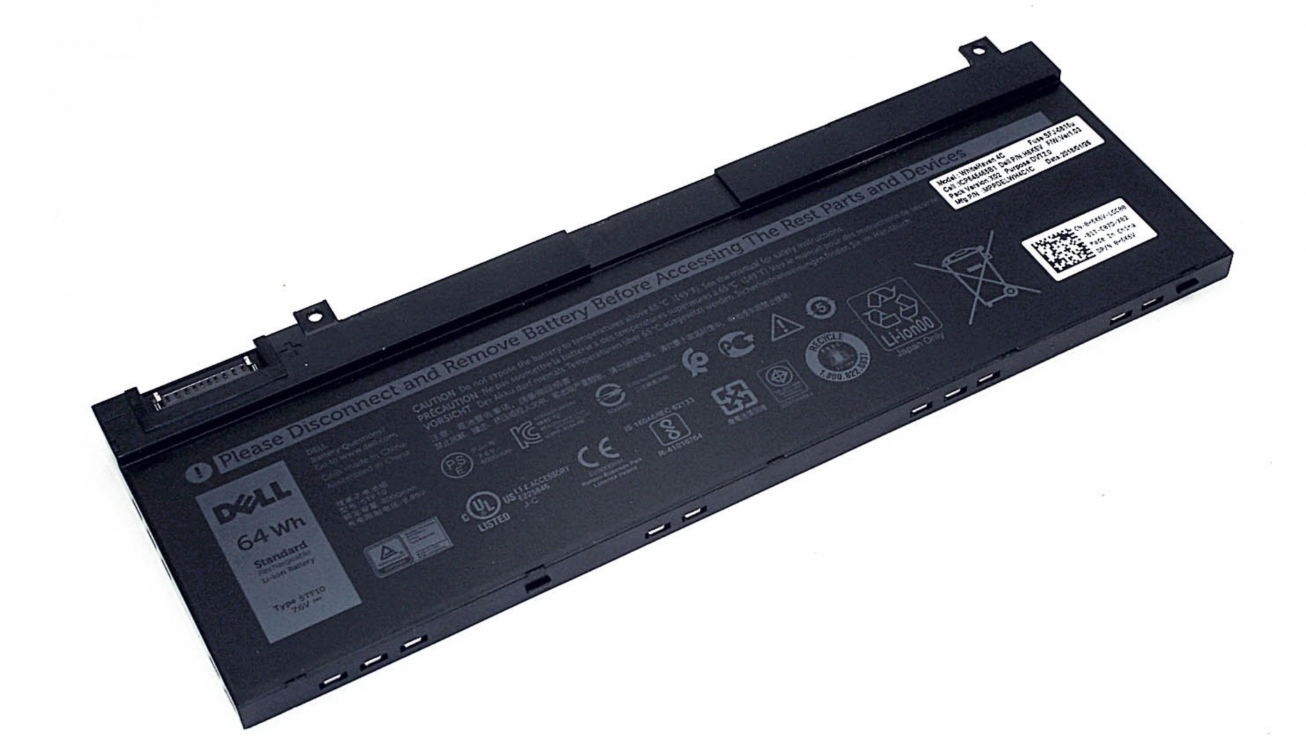 Аккумулятор DELL Precision 7530, 7530-6948 7.6V, 8000 mAh, Original