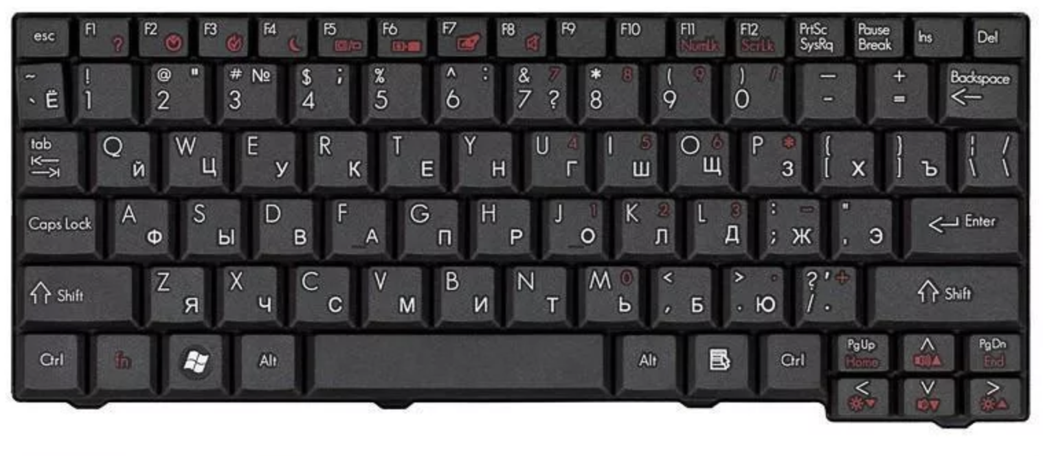 Клавиатура Gateway LT1000 OEM