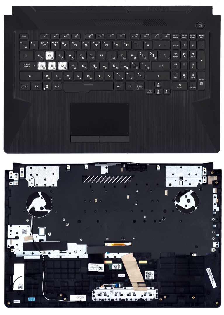 Клавиатура для ноутбука Asus TUF Gaming F17 FX706 топкейс