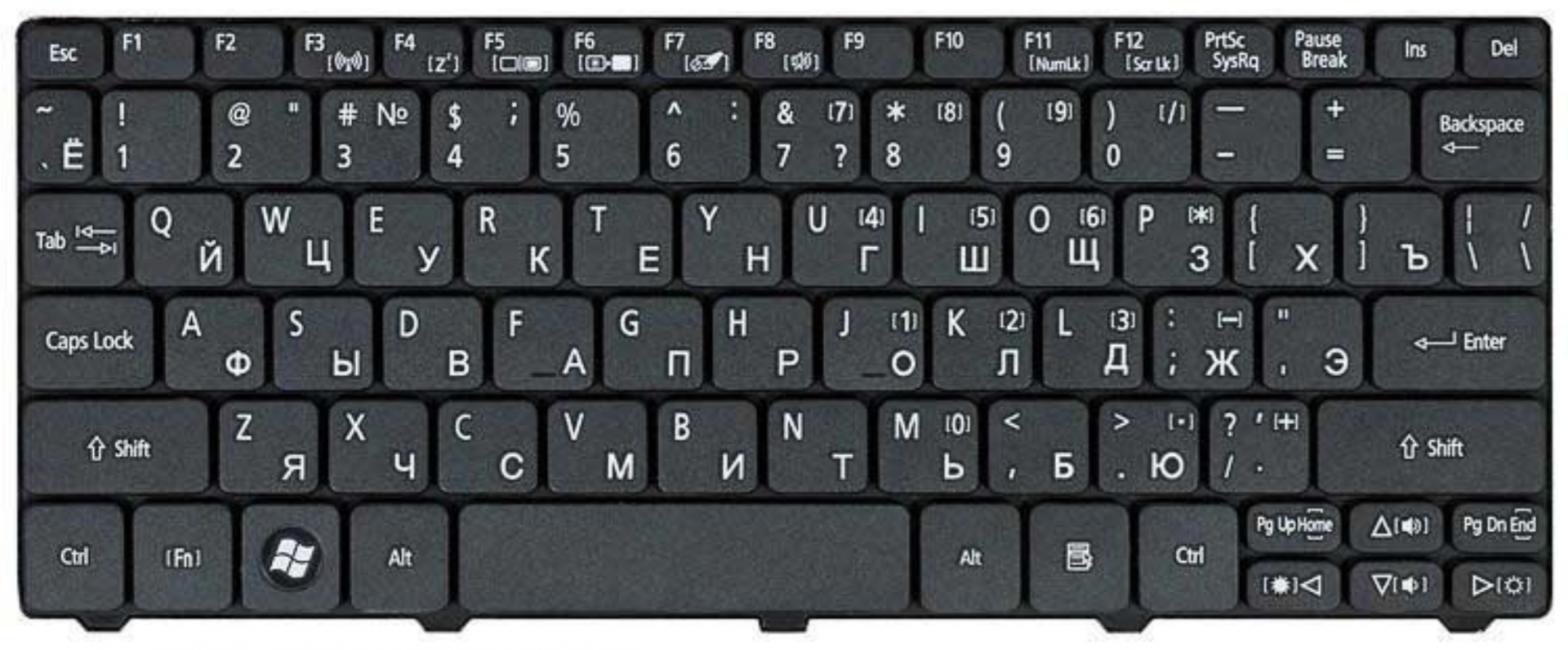 Клавиатура Acer Aspire One D270 OEM