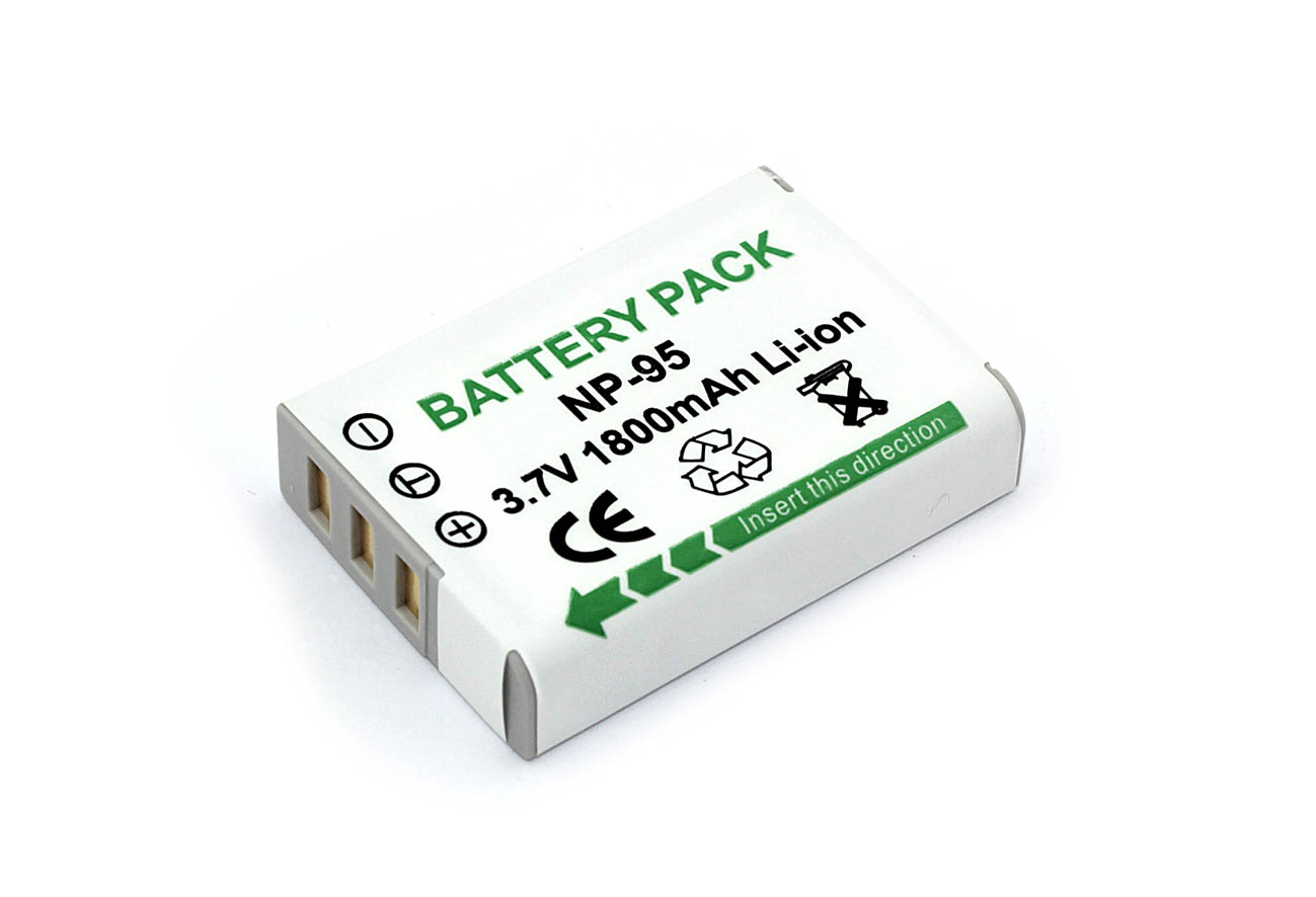 Аккумуляторная батарея для фотоаппарата FujiFilm FinePix F30 (NP-95) 3,7V 1800mAh