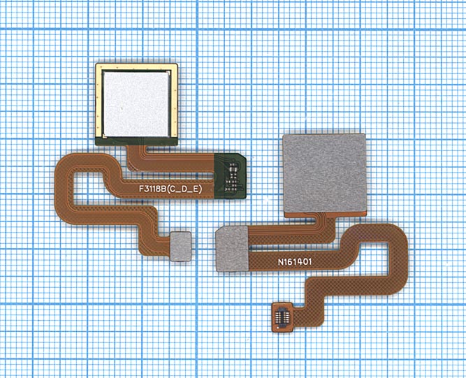 Шлейф со сканером отпечатка пальца для Xiaomi Redmi Note 3 белый