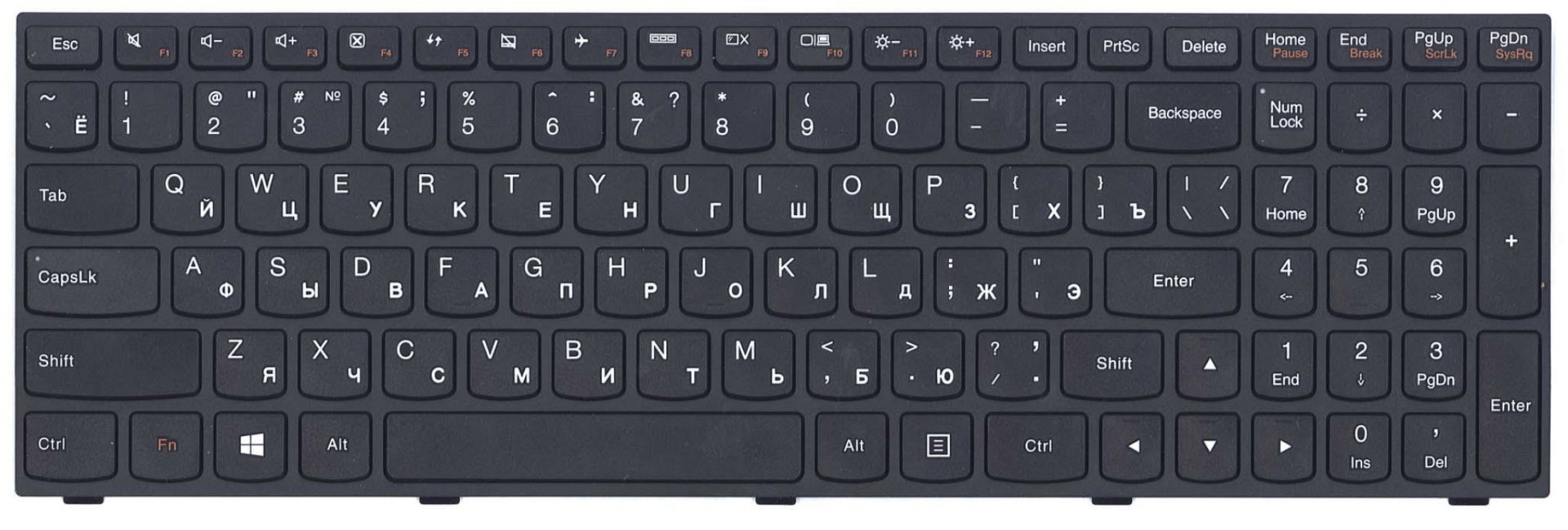 Клавиатура Lenovo IdeaPad Flex B50-45 OEM