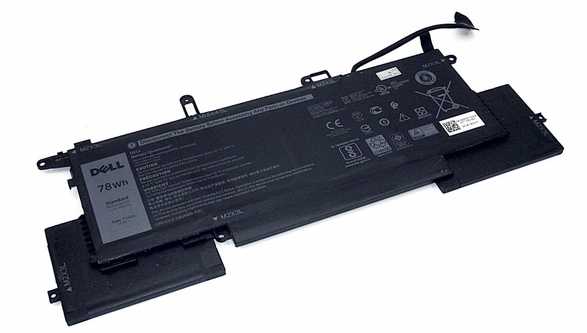 Аккумулятор DELL Latitude 7400 11.4V, 6500mAh, Original