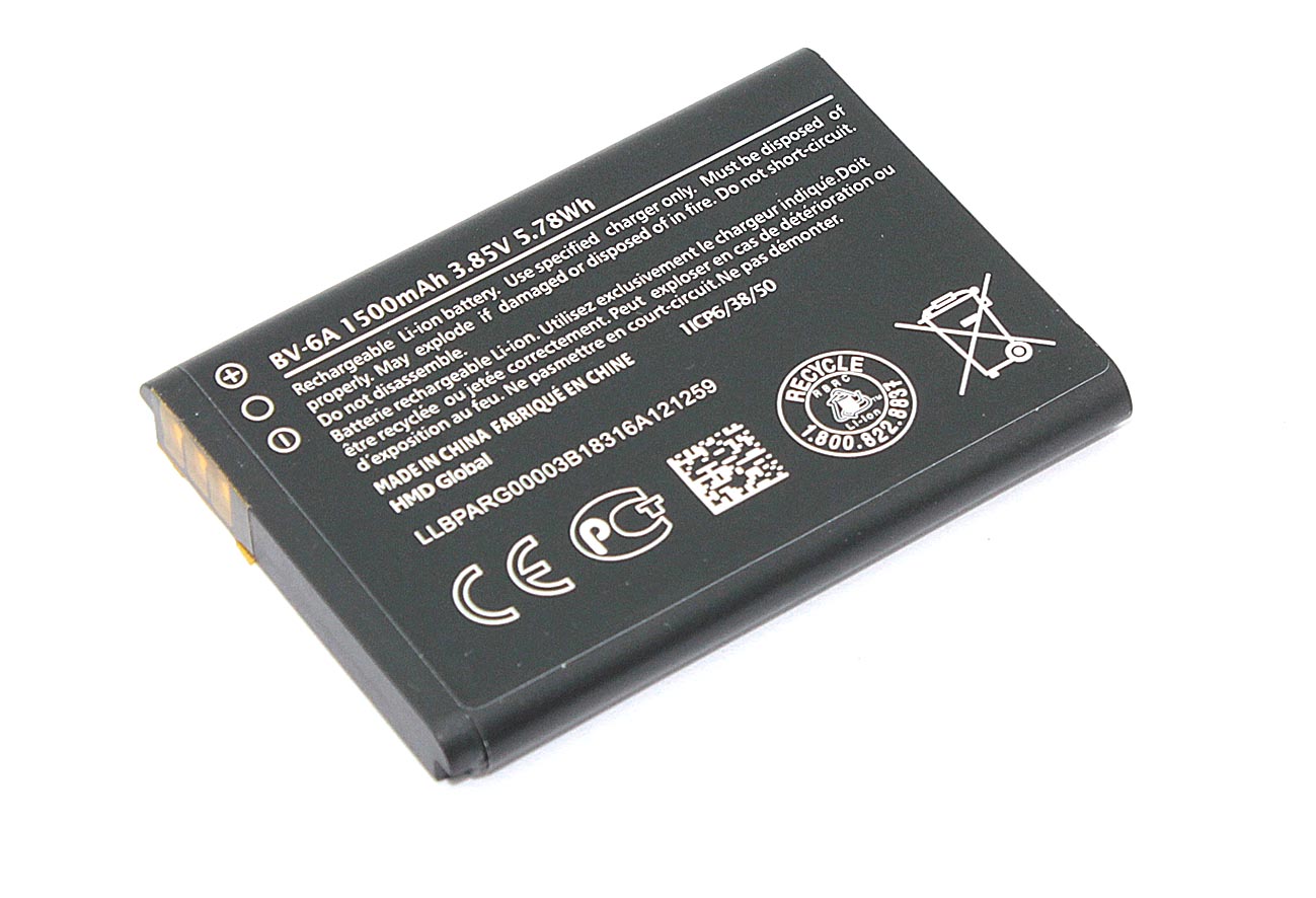 Аккумуляторная батарея BV-6A для Nokia 8110 4G, TA-1048, TA-1059  3.85V 5.78Wh