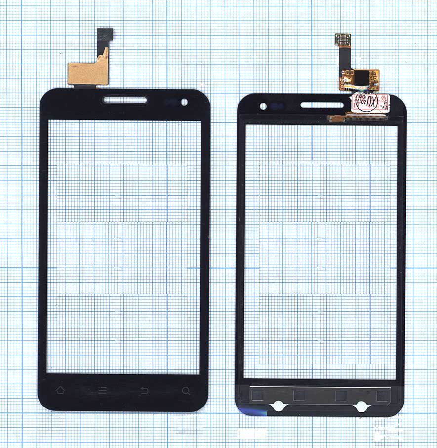 Сенсорное стекло (тачскрин) для ZTE V8110 черное