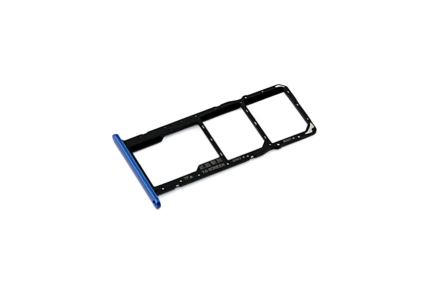 Лоток для SIM-карты Huawei Y5p / Y7p / Honor 9A / Play 9A синий