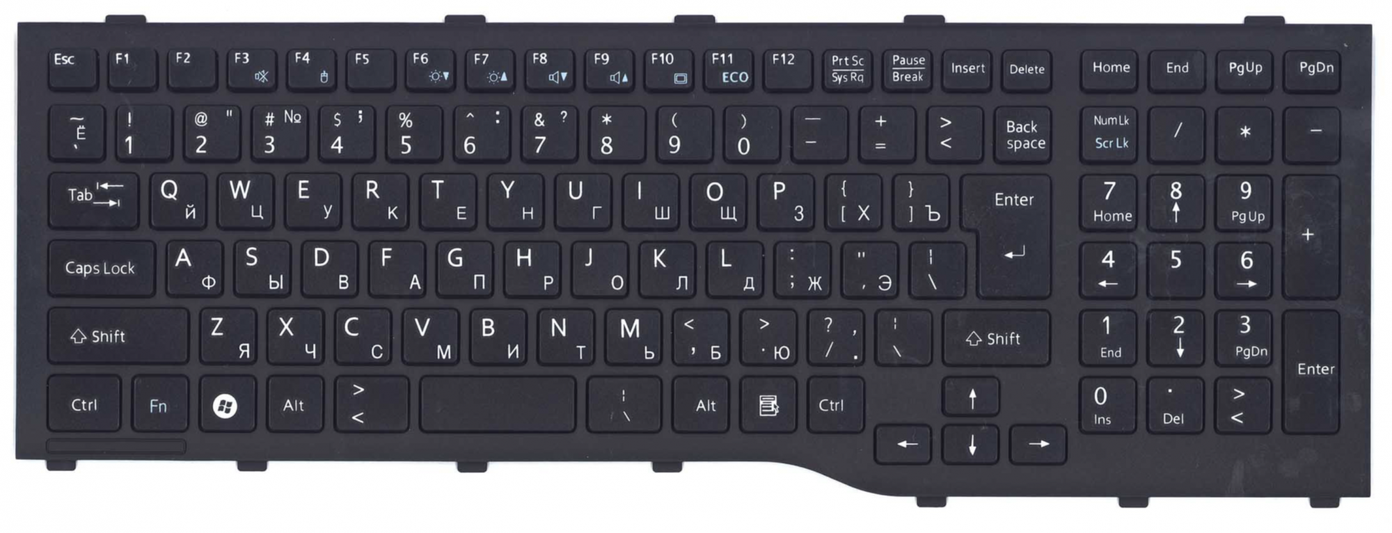 Клавиатура Fujitsu LIFEBOOK A532 OEM