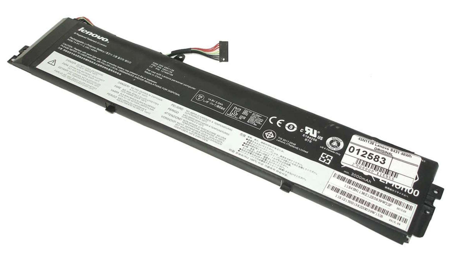 Аккумулятор Lenovo IBM ThinkPad S431 14.4V, 46Wh, Original