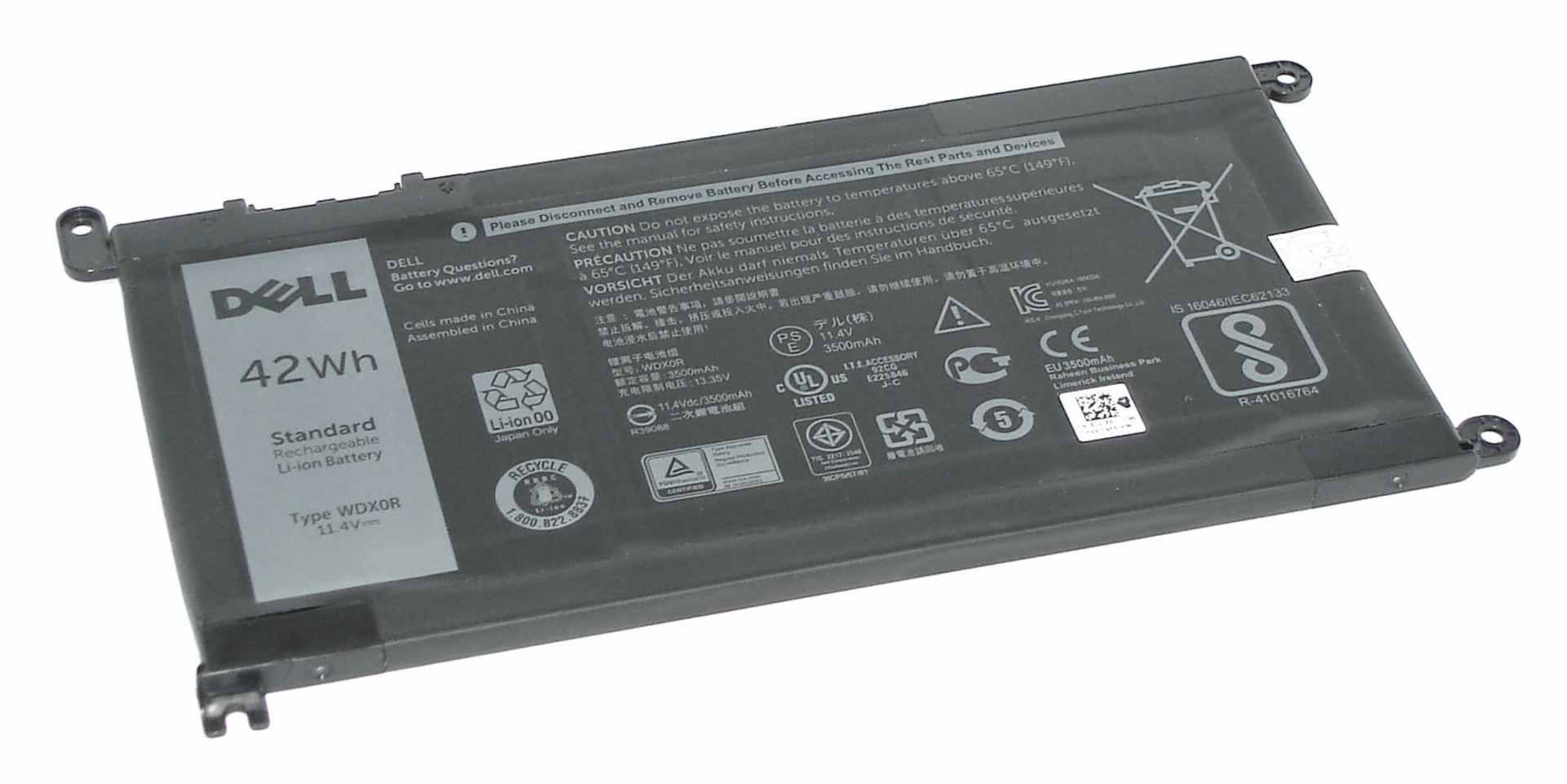 Аккумулятор Dell Inspiron 15-5570 11.4V, 42Wh, Original