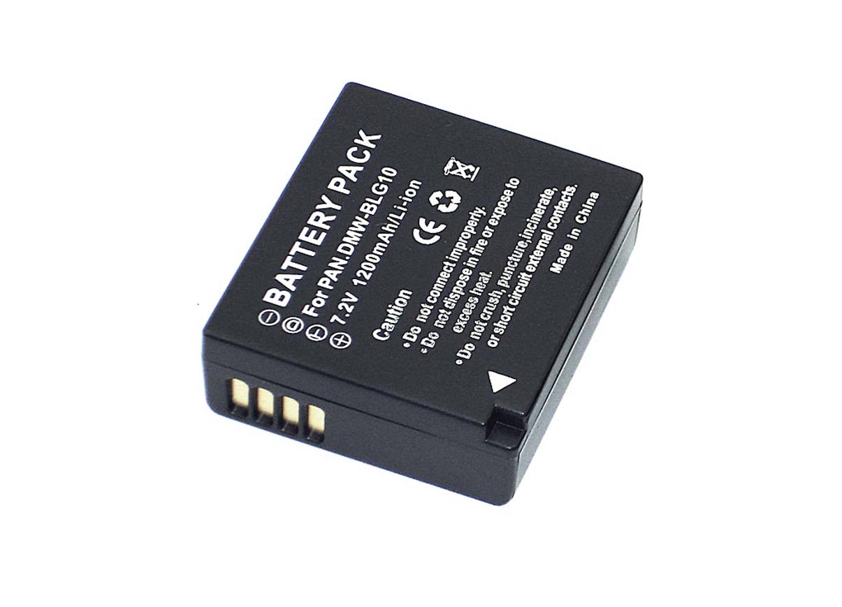 Аккумуляторная батарея для фотоаппарата Panasonic Lumix DMC-GF6R (DMW-BLG10) 7,2V 1800mAh