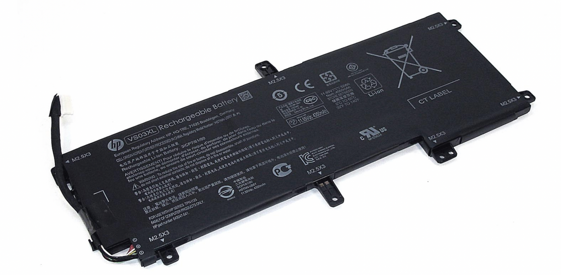 Аккумулятор HP Envy 15-AS014WM 11.55V, 52Wh, Original