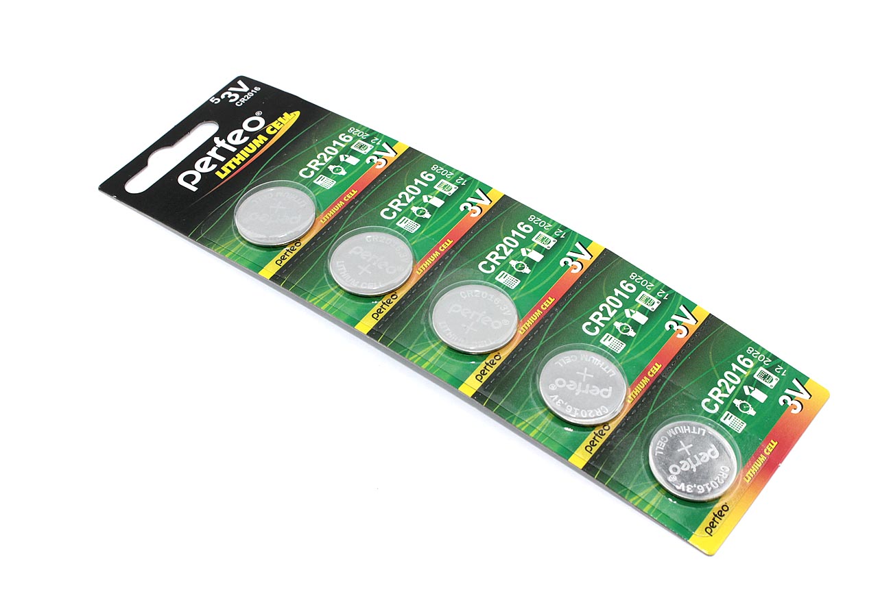 Батарейка Perfeo CR2016 5 шт.