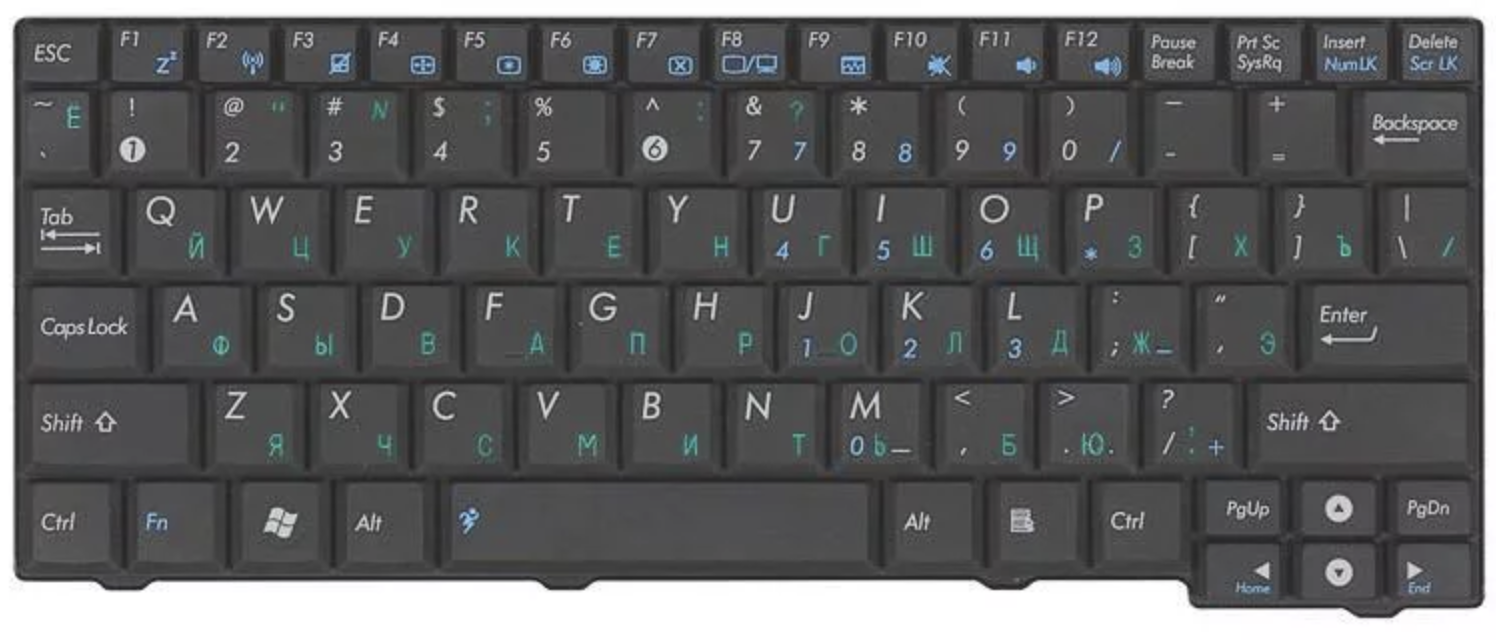 Клавиатура ASUS Eee PC MK90H OEM