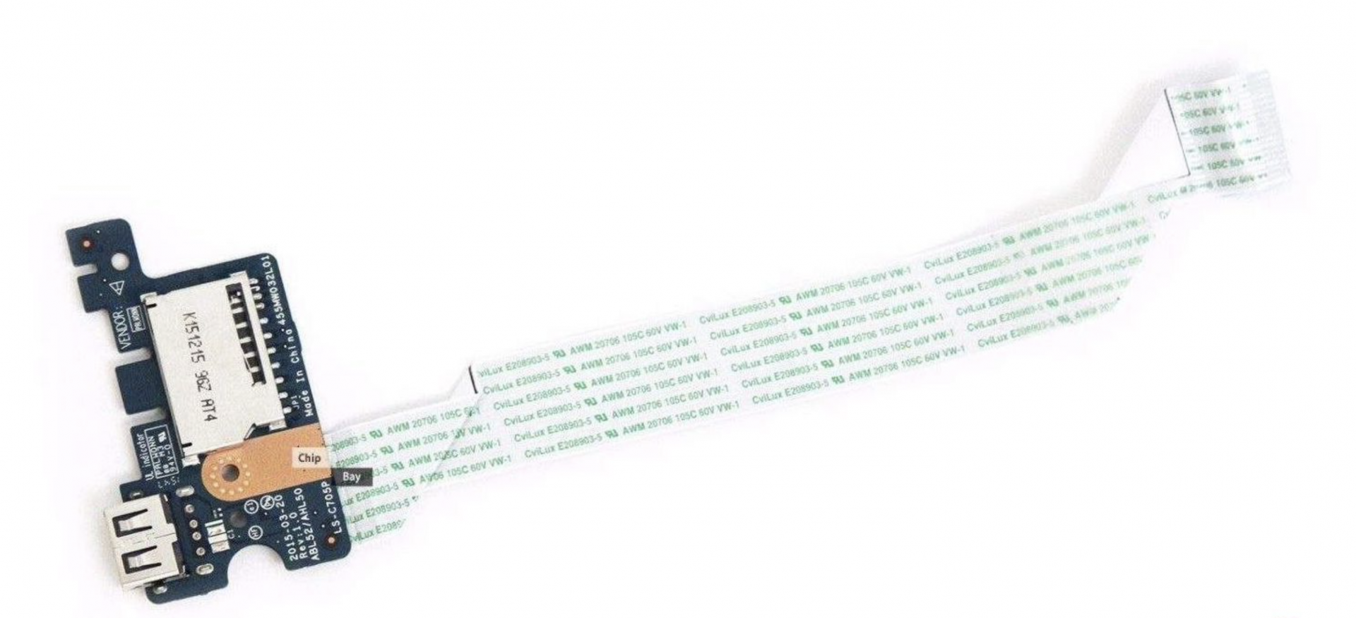 Плата USB со шлейфом HP 15-A, 15-B