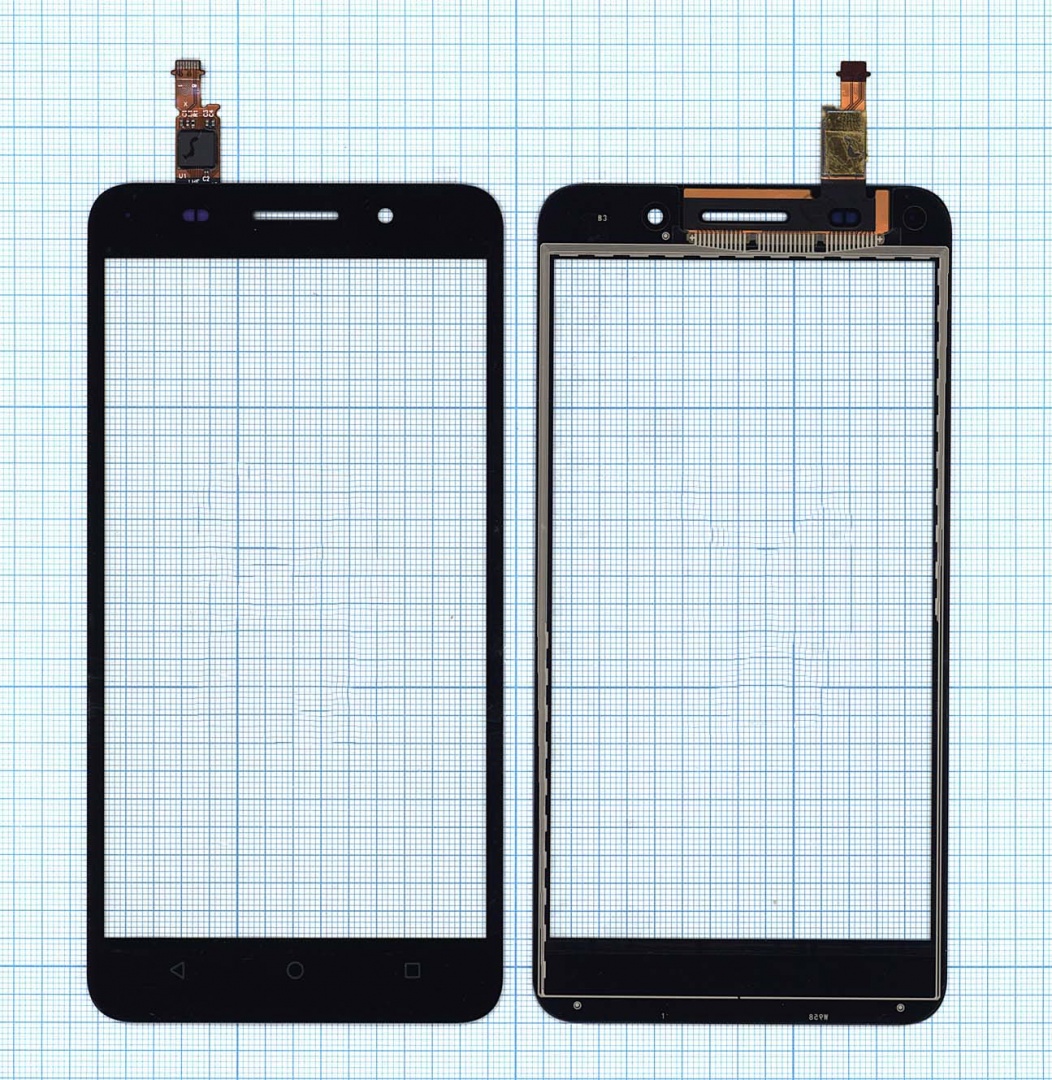 Сенсорное стекло (тачскрин) для Huawei Honor 4X  черное