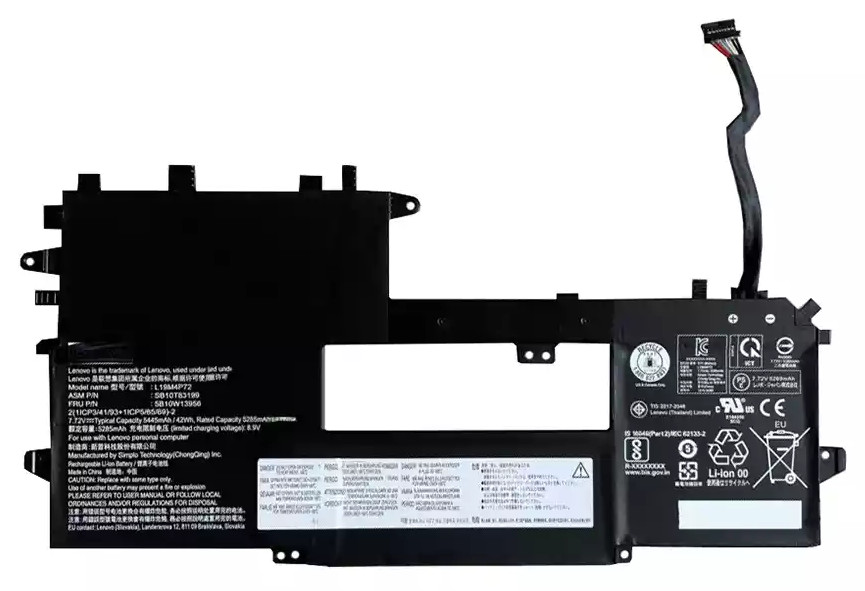 Аккумуляторная батарея для ноутбука Lenovo ThinkPad X1 Titanium (L19M4P72) 7.72V 42Wh