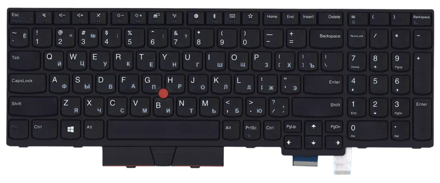 Клавиатура Lenovo ThinkPad T580 (20L9001YRT) OEM