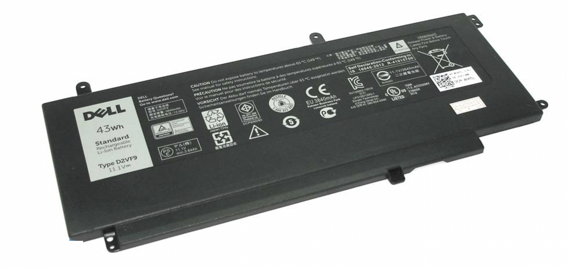 Аккумулятор Dell Inspiron 15 7547 11.1V, 43Wh, Original