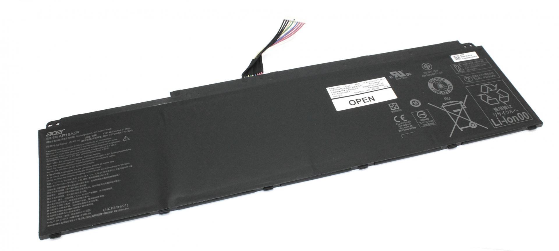 Аккумулятор Acer ﻿ConceptD 9 Pro CN917-71P-980Z 15.4V, 4670mAh, Original