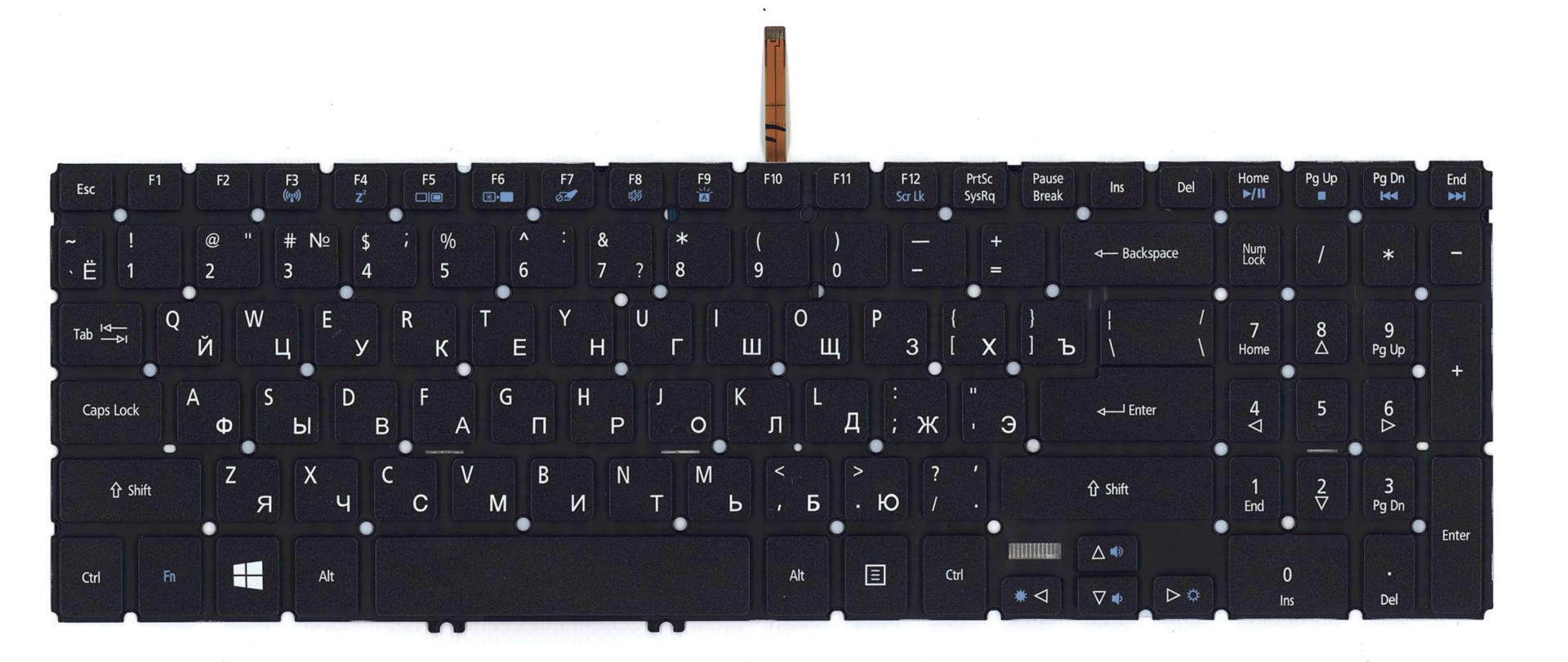 Клавиатура Acer TravelMate P658-M с подсветкой, OEM