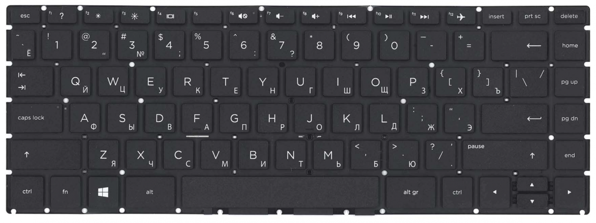 Клавиатура HP 245 G6 без рамки, OEM